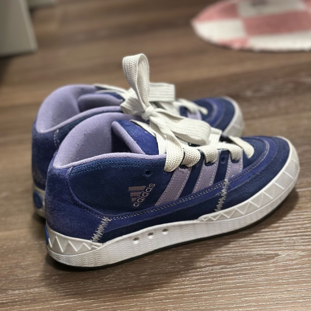Adidas Women's Navy and Lavender Sneakers